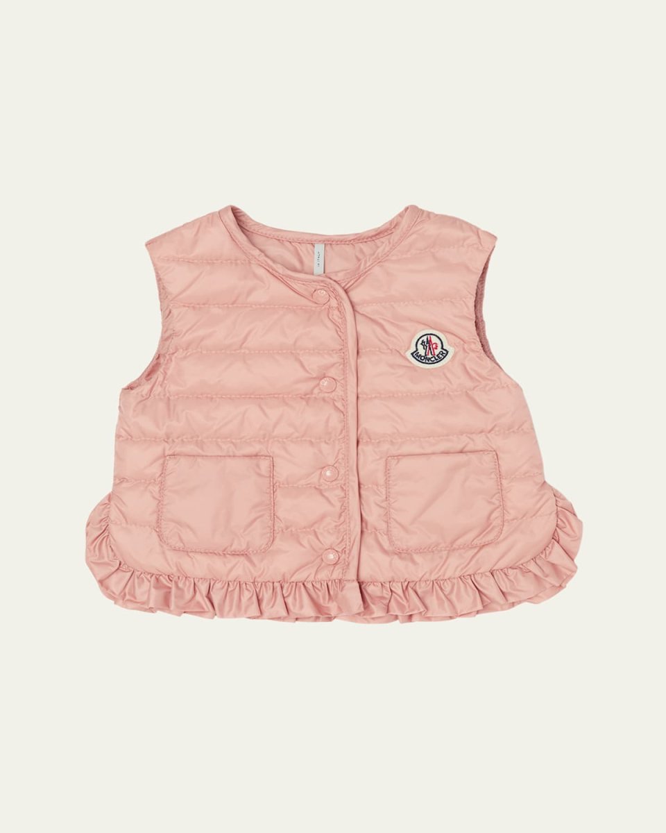 Girl's Portia Ruffle Vest, Size 6M-
